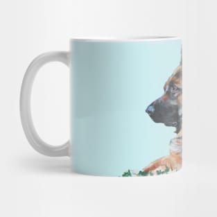 German Shepherd Fine Art Paintinglove ger Mug